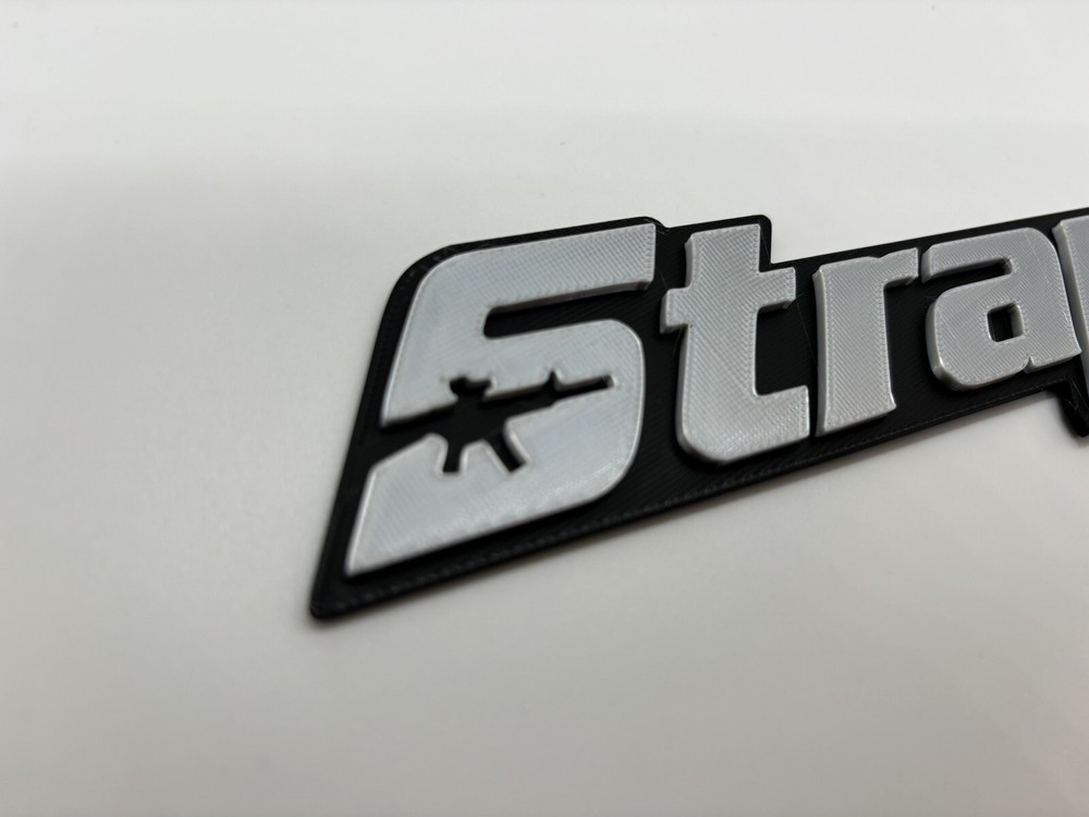 Strap-up Novelty 3D Printed Tool Box Badge.