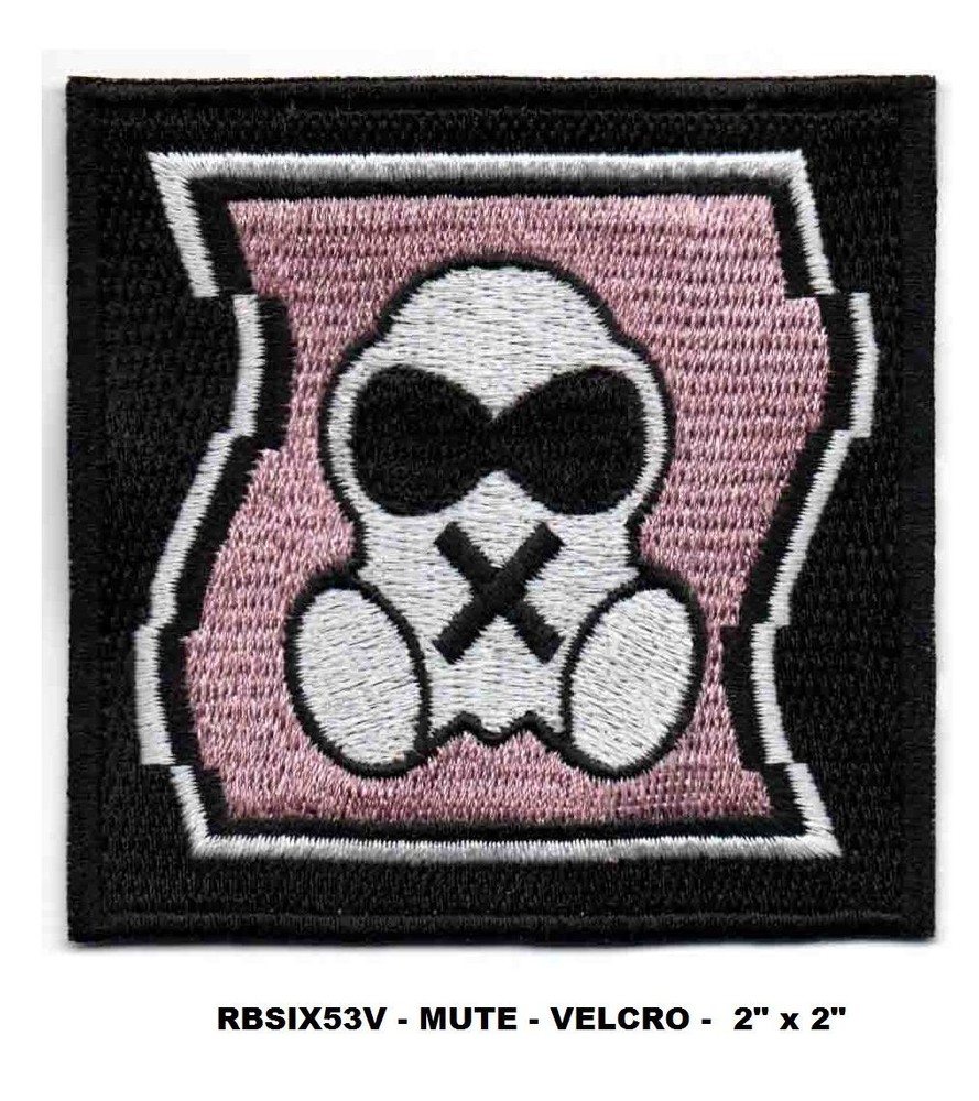 RAINBOW SIX - MUTE PATCH - 2" VEL-KRO - RBSIX53V
