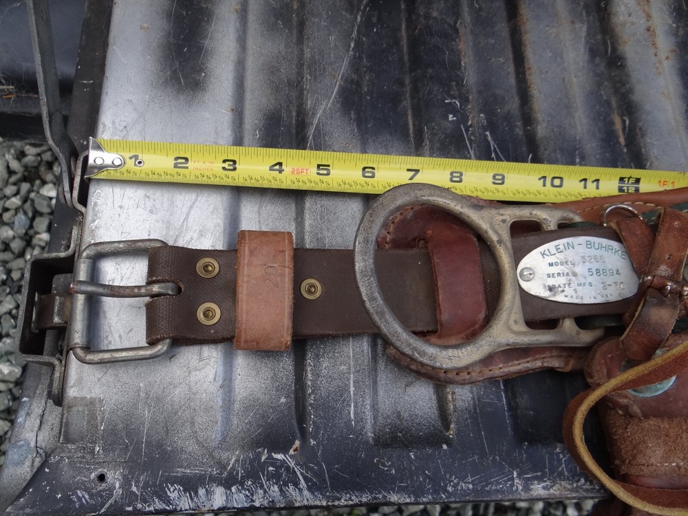 Kline Buhrke LineMan Pole Climbing Gear