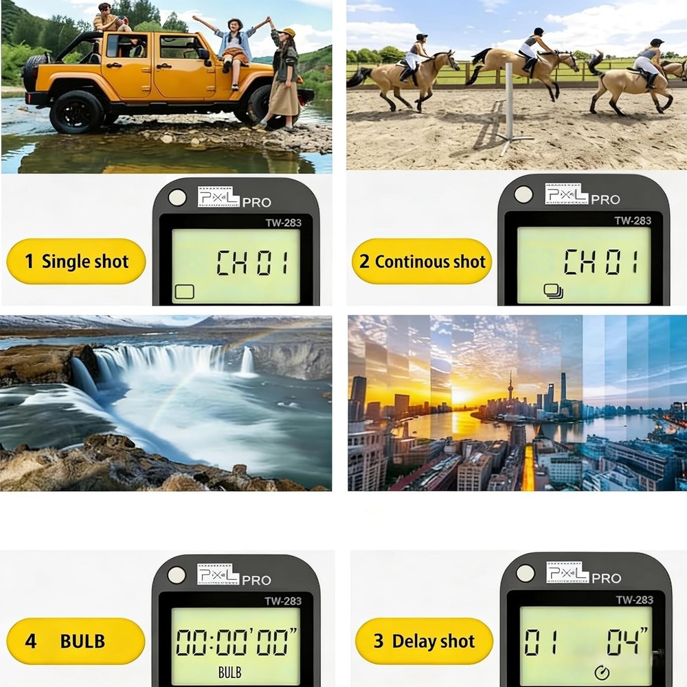 80m Wireless Remote Control TW283 for Olympus Cameras with Timer Functionality