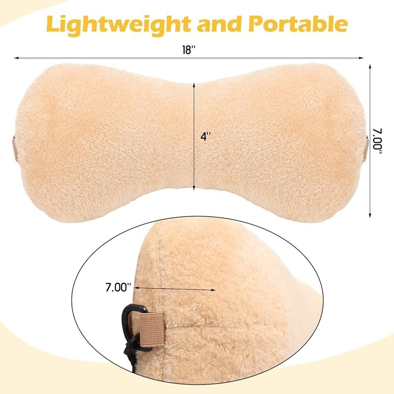 Ergonomic Neck Support Pillow Recliners Adjustable Headrest Soft Cotton New