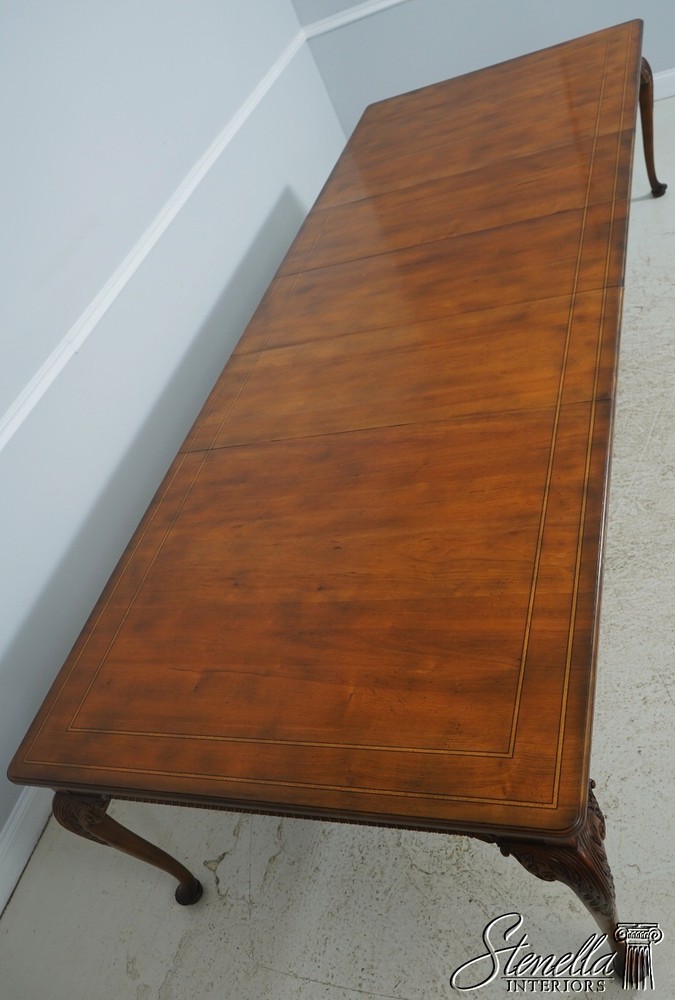 L72165: BAKER Walnut Stately Homes Dining Table