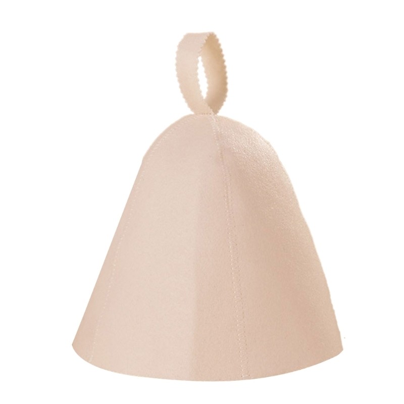 Wool Felt Sauna Hat Wall Hangable Reusable Bathing Attachment Supplies