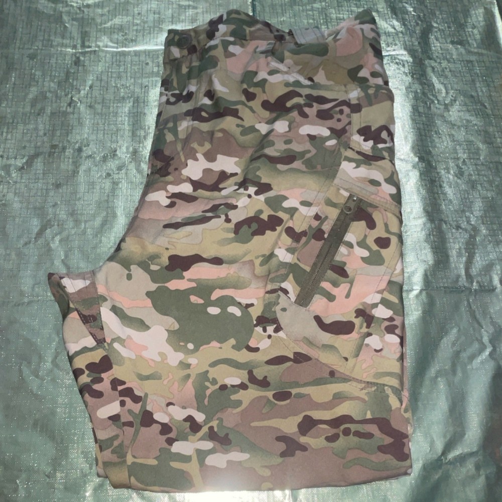 Multicam Camouflage Multicolor Polyester Tactical Pants Regular Fit 3XL