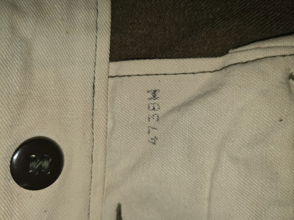 WWII US Army Jacket and Pants Set Dated 1940