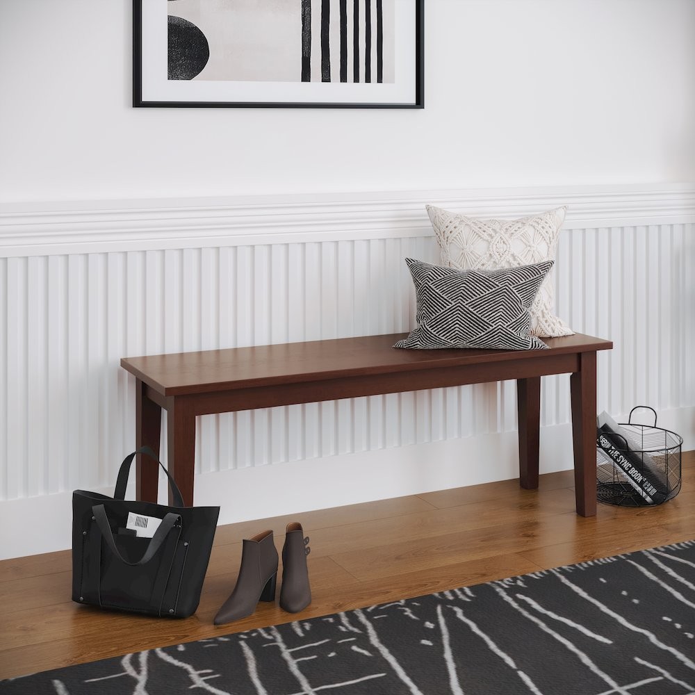 Simplicity Solid Wood 48" Classic Bench