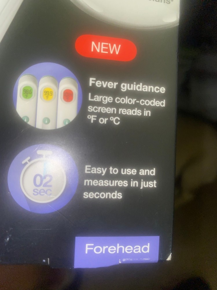 Braun Forehead Thermometer. BFH175