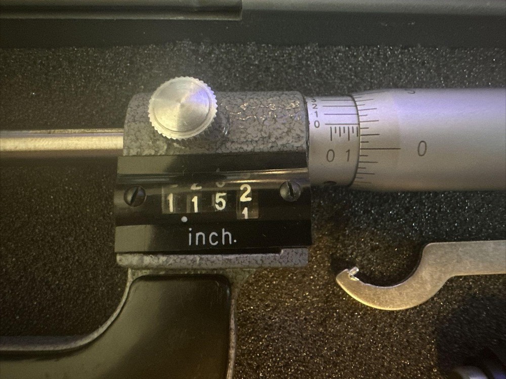 1 to 2" Range, 0.0001" Graduation Mechanical Outside Micrometer Value Collection