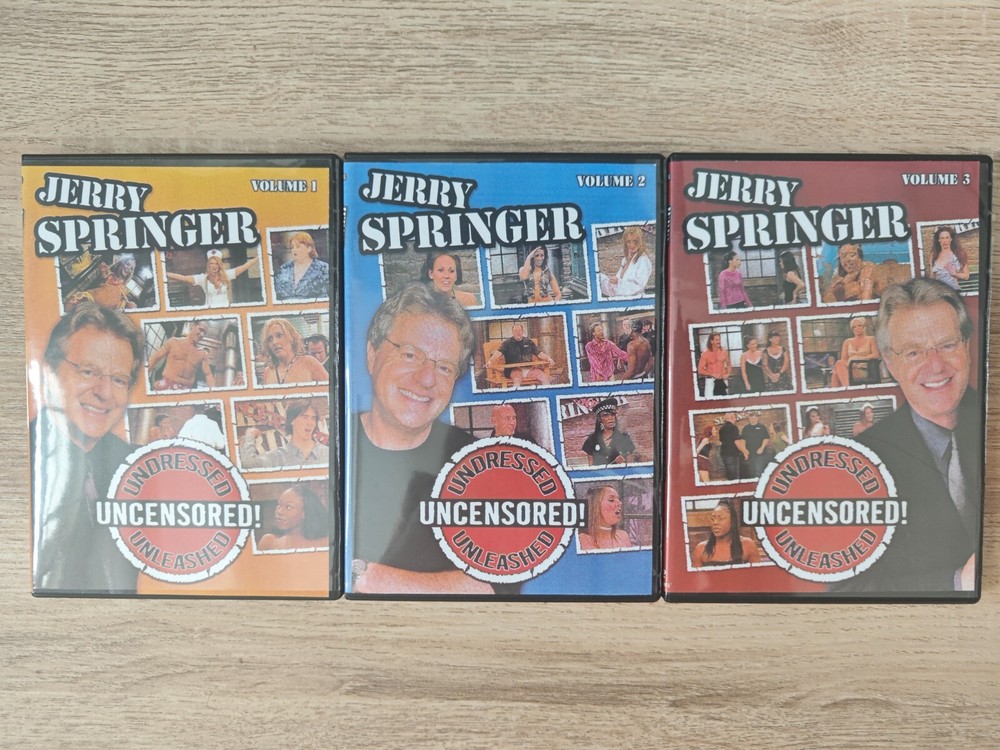 Jerry Springer Vol. 1 2 3 - Undressed, Unleashed, Uncensored - DVD Collection