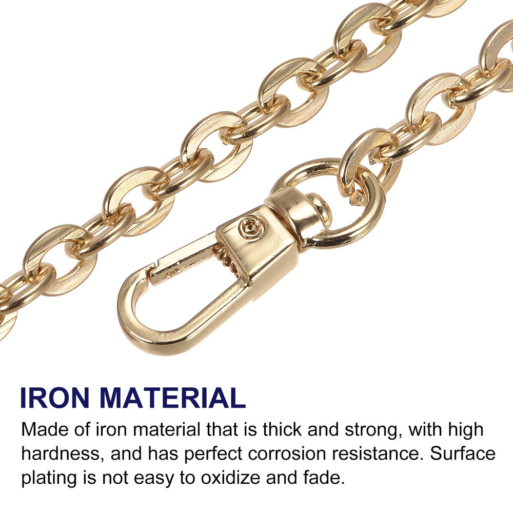 39"x0.24" Purse Chain Strap, Purse Handle Shoulder Replacement Strap(Gold)