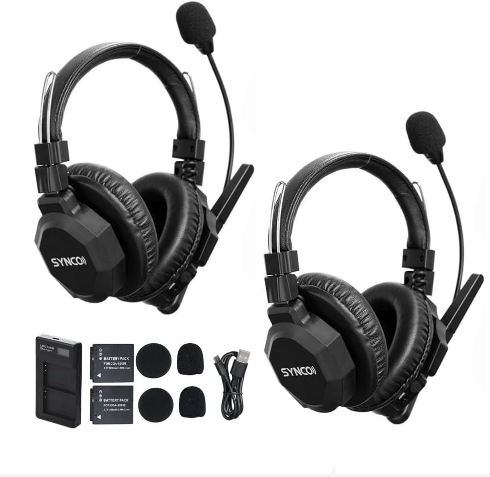 Xtalk Telephone Headsets Black Xtalk Xmax2 Wireless Intercom Headset System Dual
