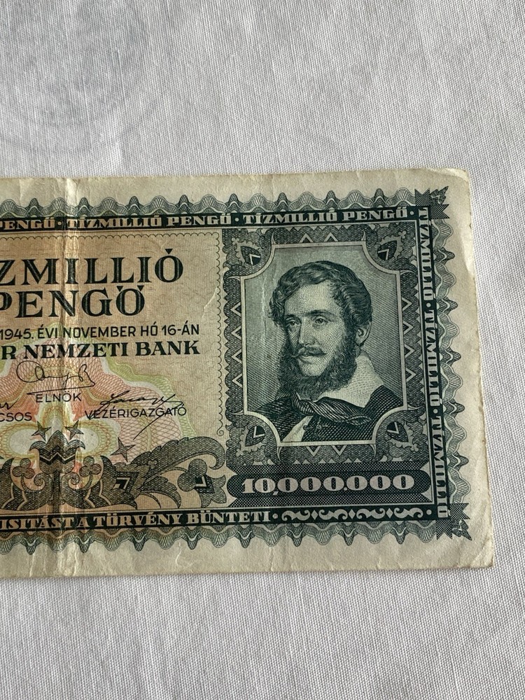 Hungary 1945 TizMillio Pengo