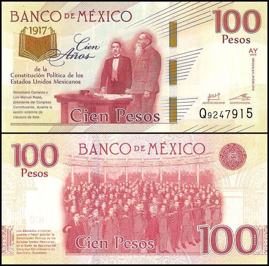 Mexico 100 Pesos, 2016, P-130c, UNC, Commemorative