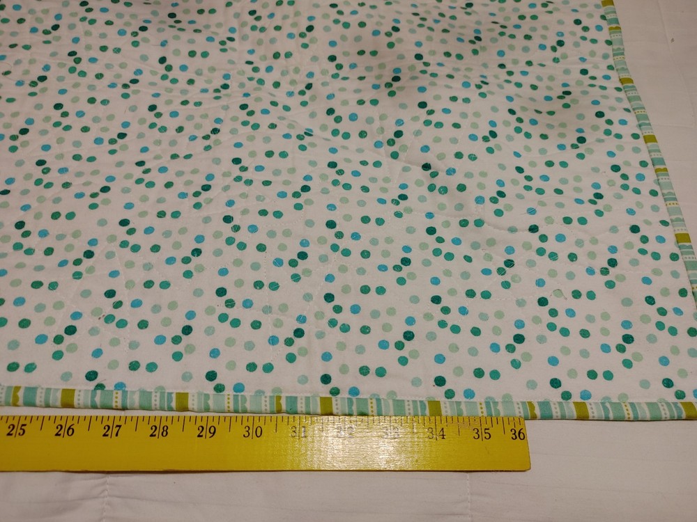 Handmade Patchwork Quilt Wall Hanging Star Block Pattern Nursery Bedding 42"x42"
