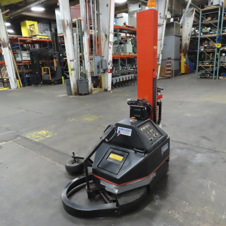 Robopac T/2001 Automatic Robot Pallet Stretch Wrapper Machine 76" H
