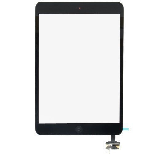 iPad mini 1 2 Touch Digitizer Screen + IC Connector Home Button Assembly (BLACK)