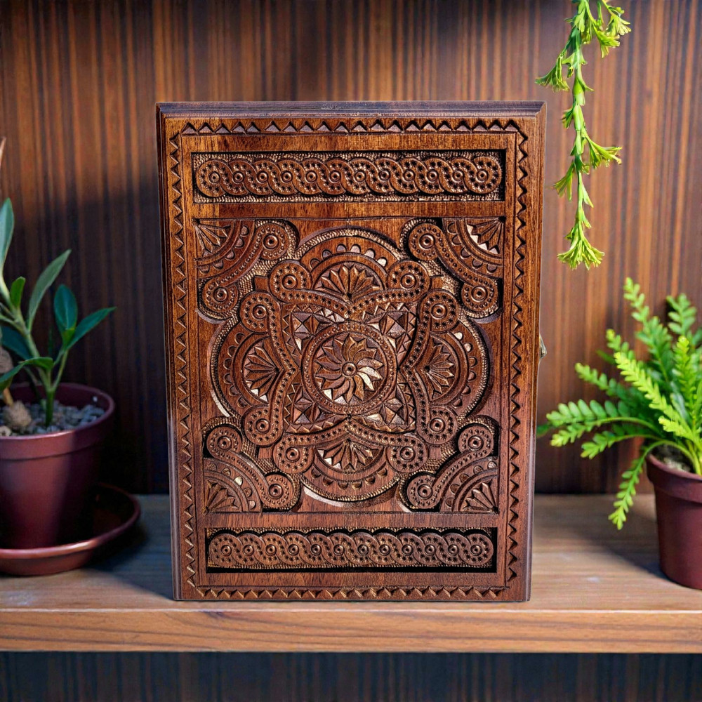 Wooden key storage box