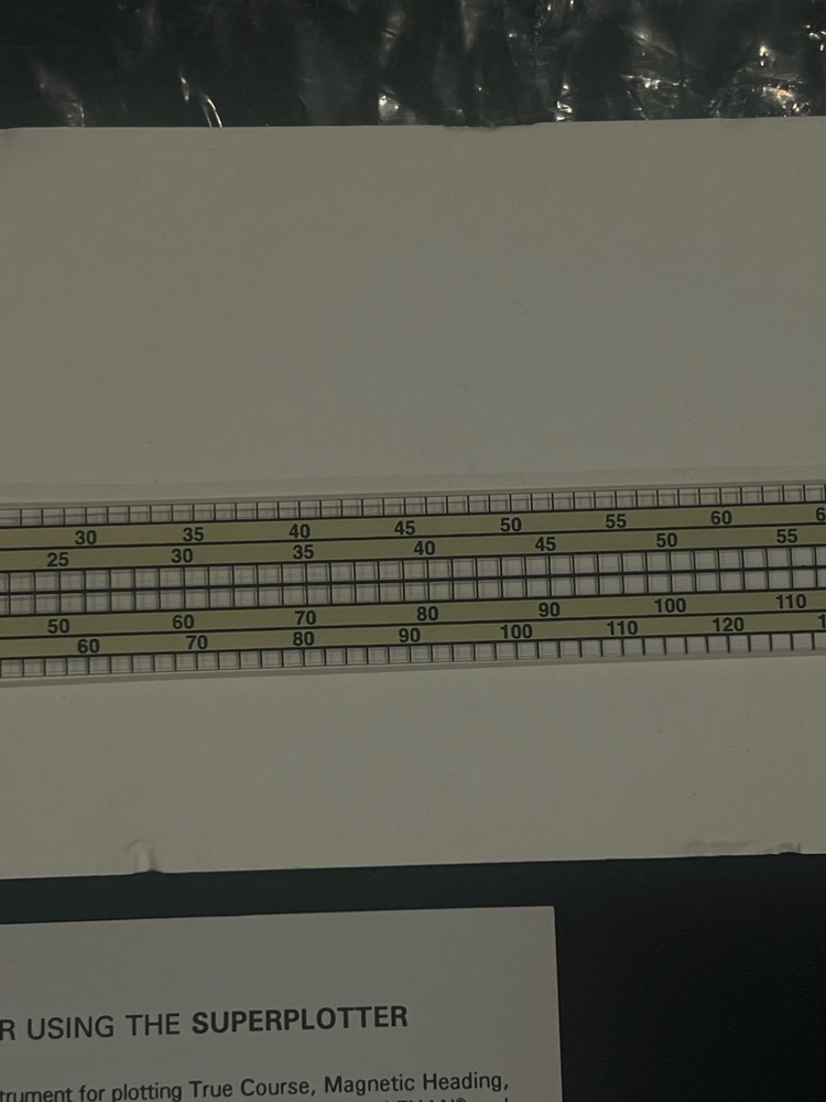 Dorcliff Super Plotter Aviation Navigation Tool w Instructions Sectional WAC