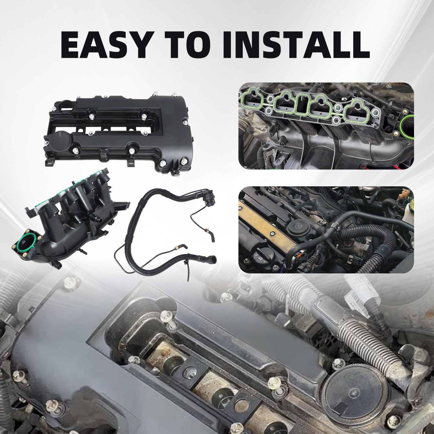 Intake Manifold & Valve Cover for Chevrolet Cruze Sonic 1.4L Turbo 2011-20