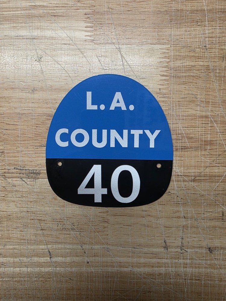 LA COUNTY 40 FIRE HELMET SHIELD