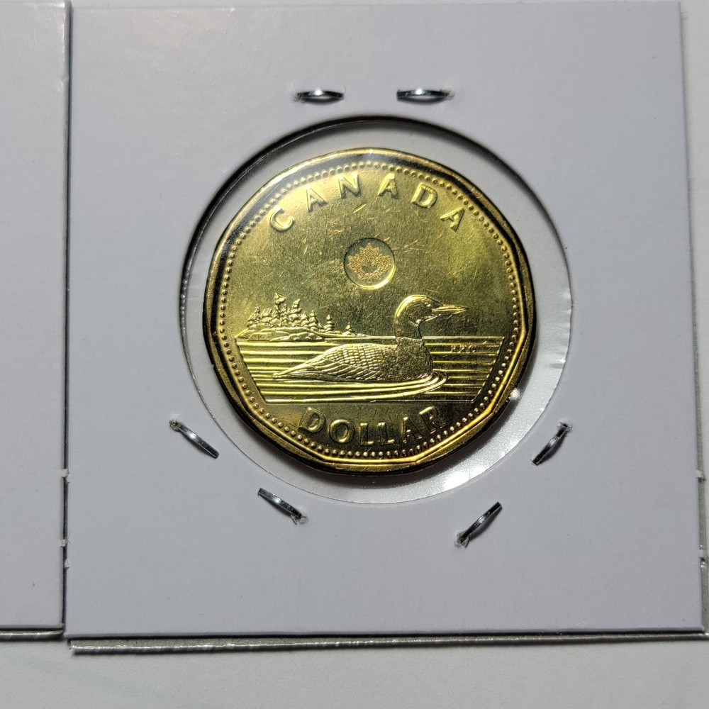 BOTH 2012 NO Security & Security CANADA 1 Dollar UNC Old & New Generation Loonie