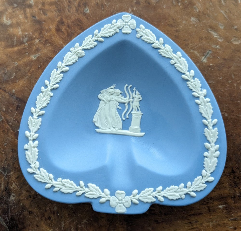 Wedgwood Jasperware Blue Spade Shape Tray