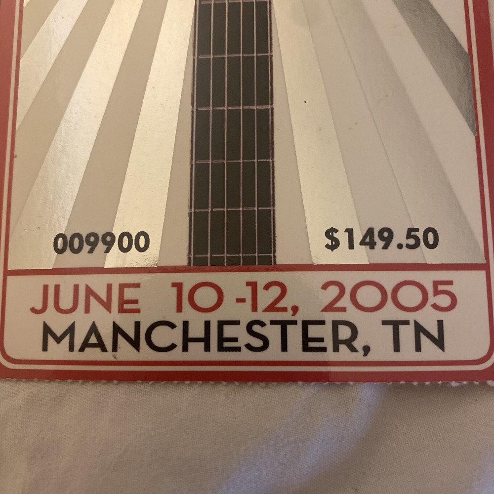 2005 Bonaroo tickets 2