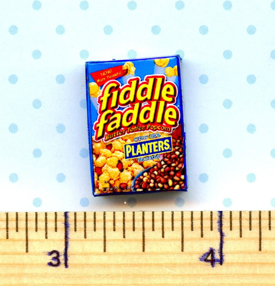 DOLLHOUSE MINIATURE  Size Fun Popcorn *& Peanuts Box