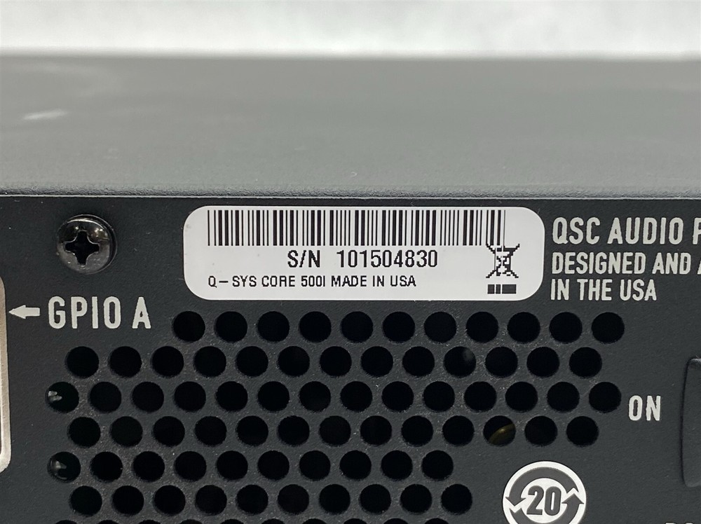 QSC Q-SYS Core 500i Integrated System Platform Processor w/ 7*CIML4 1*COL4 Card