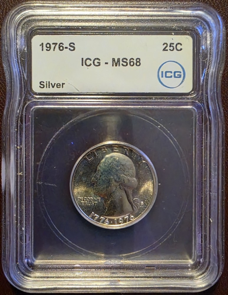 1976-S Washington Quarter Silver MS68 ICG