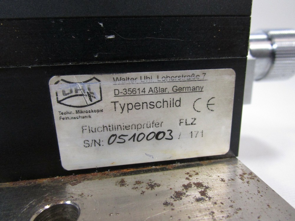 Walter Uhl Alignment Tester FLZ Portable Machine Bearings Microscope