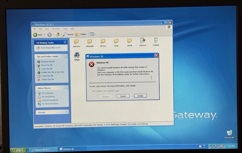 Microsoft Windows 98 Upgrade New Version 0398 Part X03-30200 - Tested