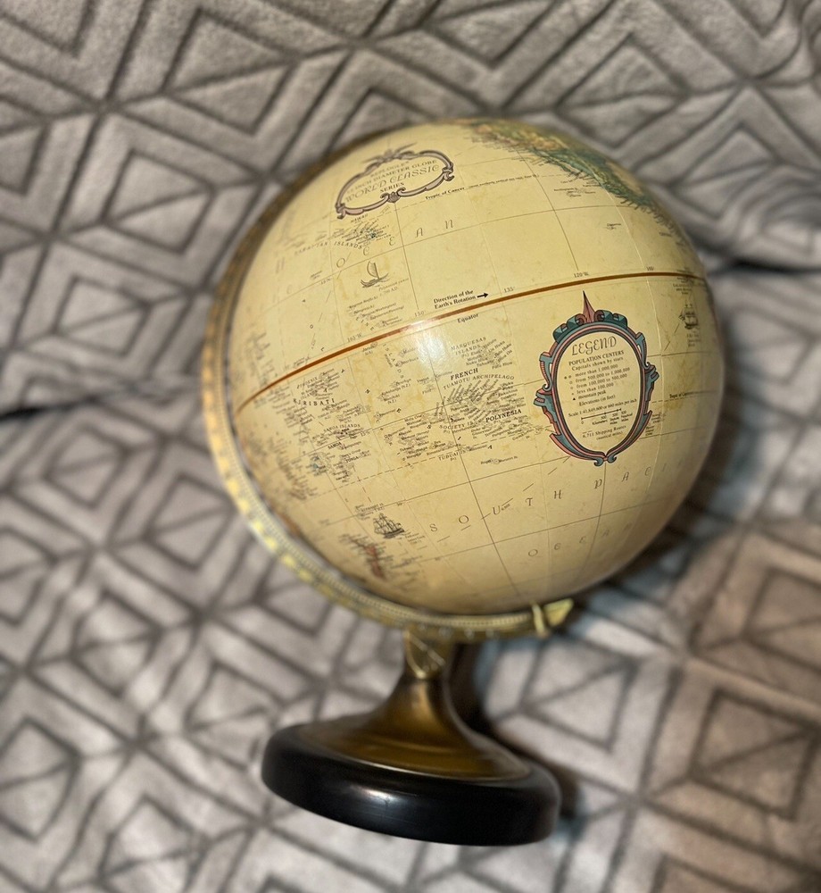 Vintage Replogle Globe World Classic Series 12 inch Diameter