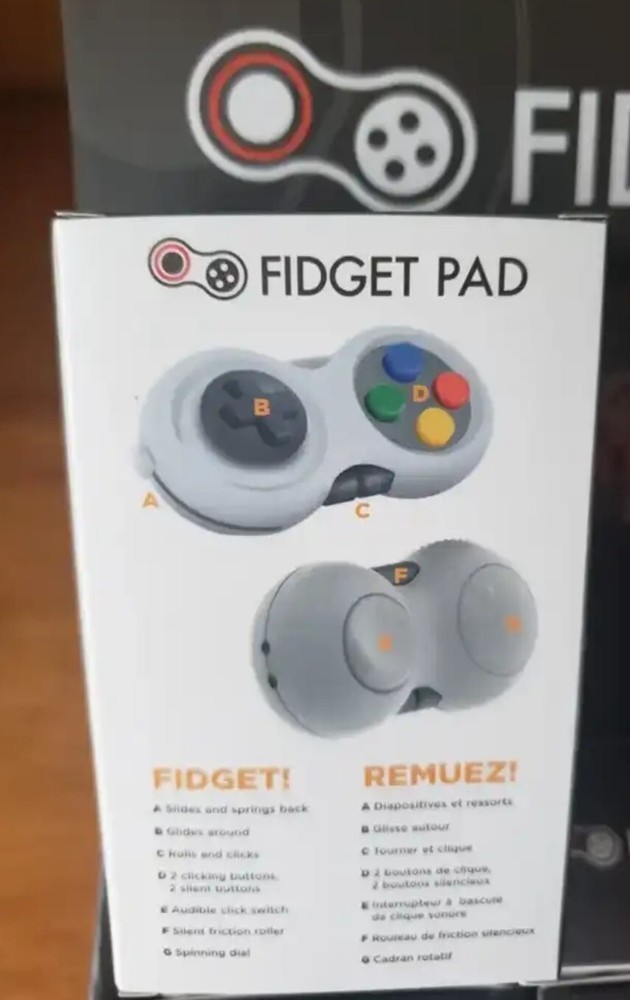 8-Function Fidget Controller Pad/Stress Reducer/Relief Game Controller/Focus Toy