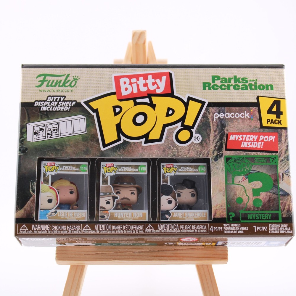 Funko Bitty Pop Parks and Recreation 4 Pack - Leslie / Hunter Ron / Janet