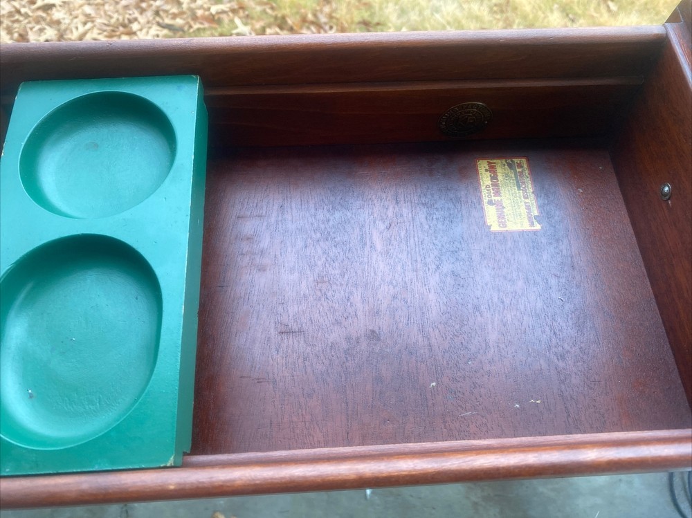 Very Nice Kling Antique Solid Mahogany Kneehole Writing Desk