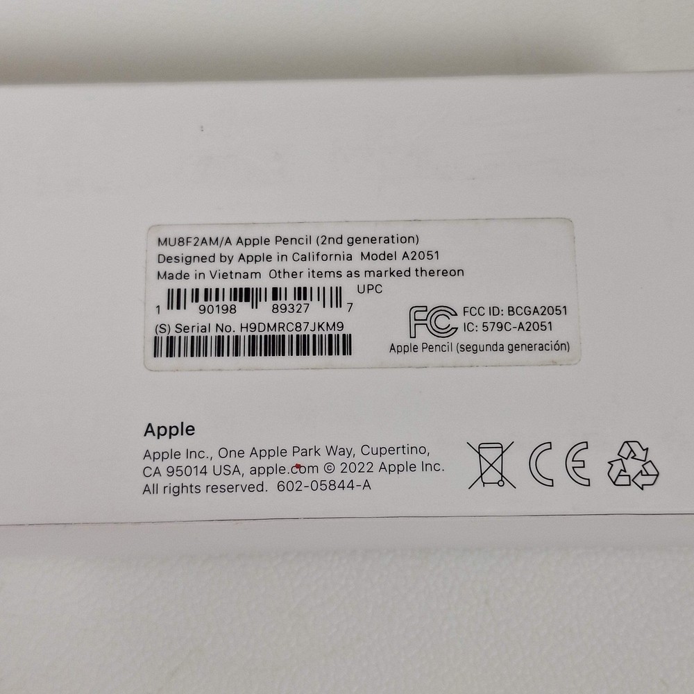 Apple Pencil 2nd Generation A2051 (Untested)