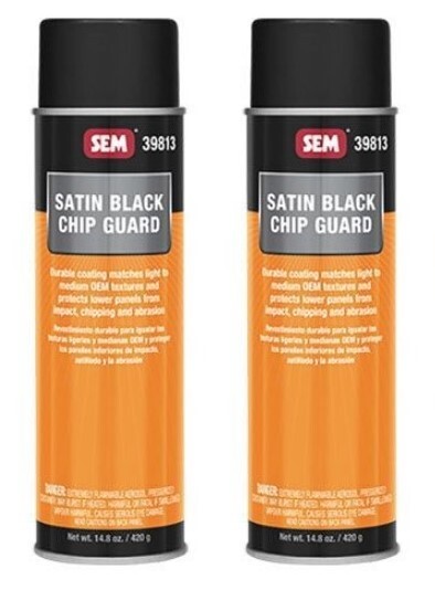 Satin Black Chip Guard SEM-39813 (2 Pack)