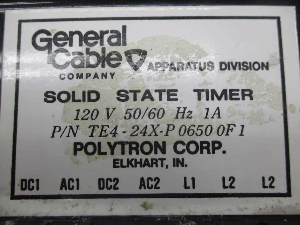 GENERAL CABLE TE4-24X-P-0650-0F-1 TIMER UNMP