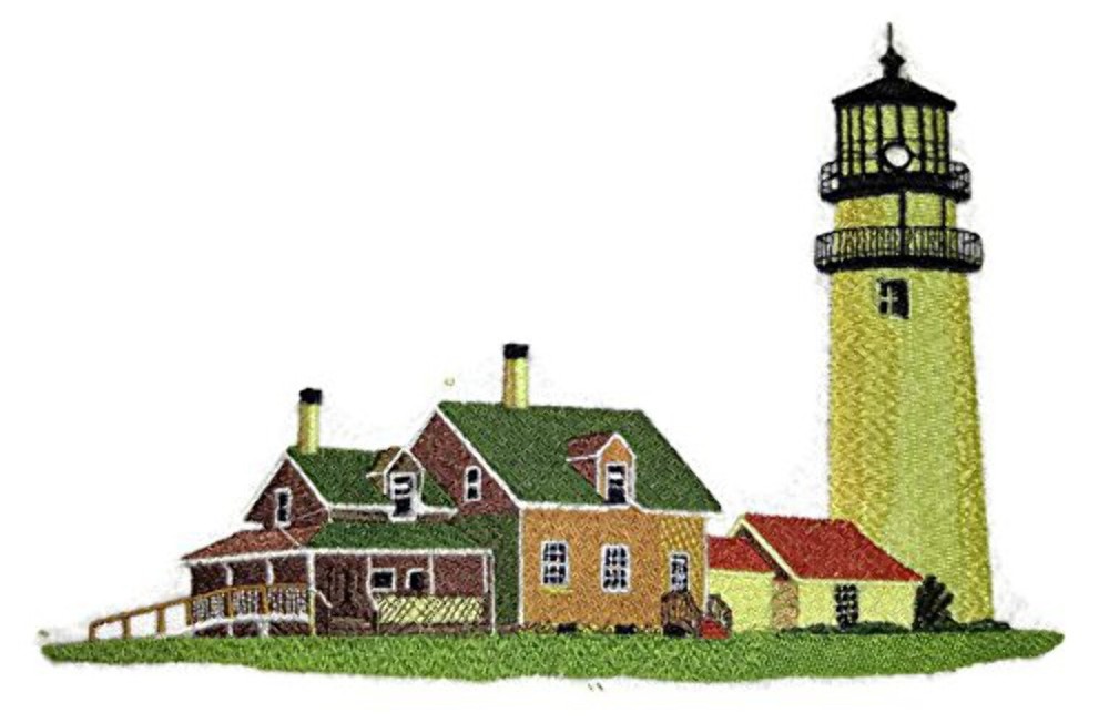 Custom and Unique Lighthouse [Highland Lighthouse] Embroidered Iron on/Sew Patch