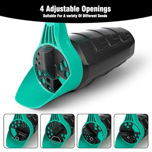 Salt Spreader for Snow, Ice Melt Spreader, Multiple Adjustable Handheld Sizes