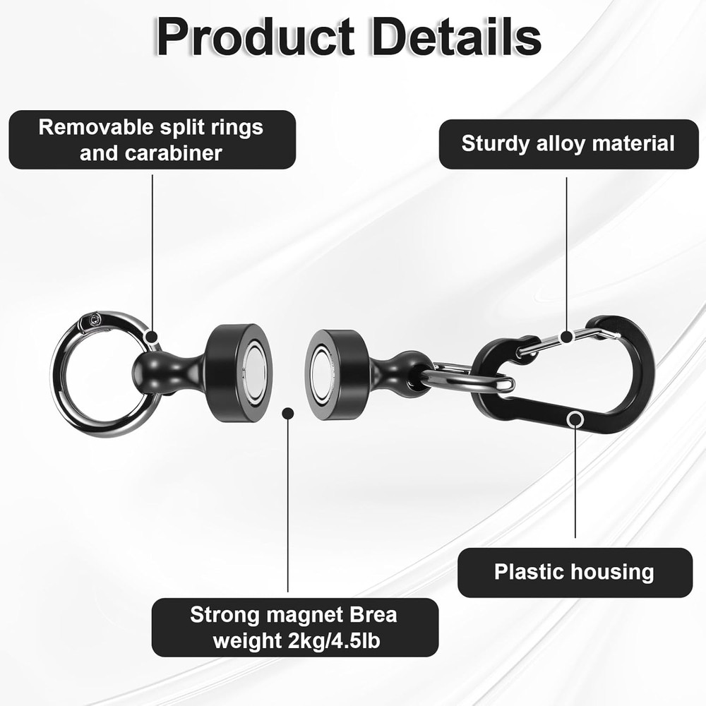Quick Release Keyring, Detachable Magnetic Keychain Magnetic Quick Release Keych