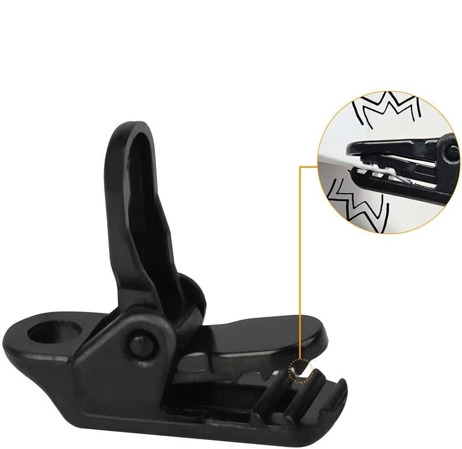 30Pcs Reusable Tent Tarp Tarpaulin Clip Heavy Duty Clamp Buckle Camping Tool Set