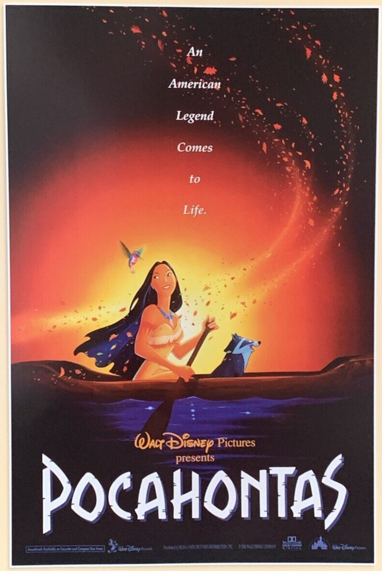 Pocahontas 1995 Movie Poster Walt Disney Pictures #0053