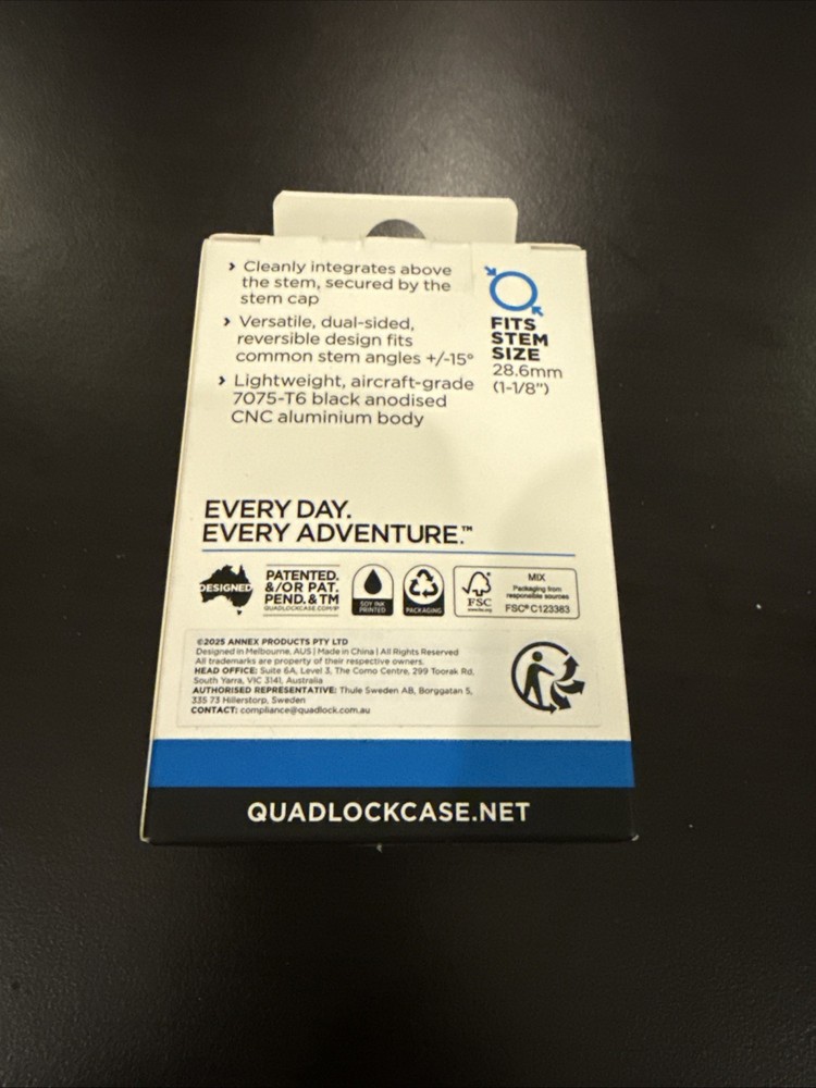 Quad Lock Stem Cap Mount