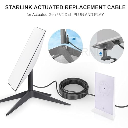 Gen 2 Cable for Starlink 50FT, Replacement Cable for Star Link V2 Standard
