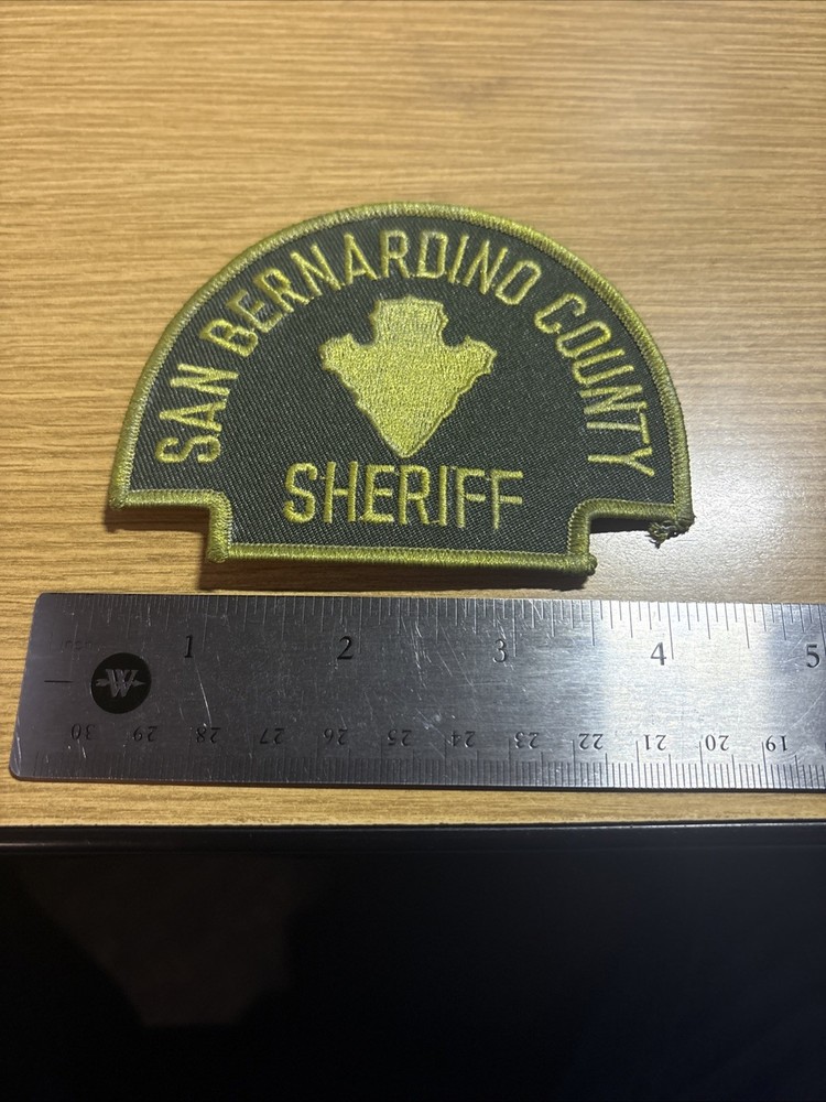 San Bernadino County CA Sheriff Patch Subdued