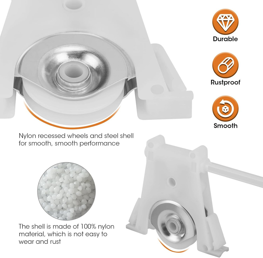 2 Pack Sliding Screen Door Lower Roller Assembly, Compatible with Andersen Part