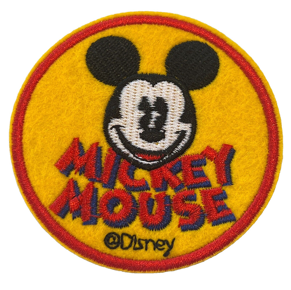 MICKEY MOUSE - 3" Embroidered Iron-On/Sew Patch