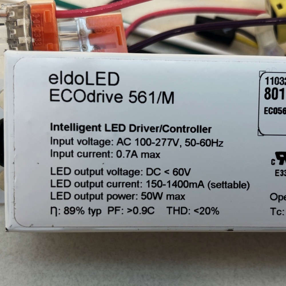 eldoLED ECOdrive 561M Intelligent LED Driver Controller 50W 100-277V AC Lighting